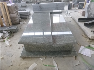Qingdao/Beida Green Monument Stone, Granite Polished Tombstone, Gravestone Price ,High Polished Design ,Single and Double with Carving ,Hungary ,Slovakia Manufacturer