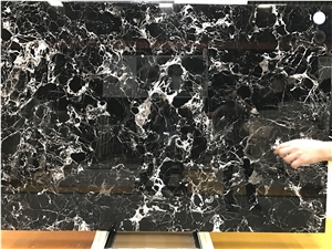 Century Black Marble Slab Polished