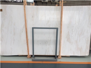 White Pearl Marble Slab Polished White Marble