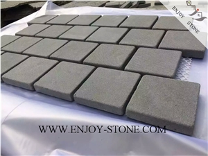Tumbled Cube/Cobble Stone Basalt,Basalto,Andesite,Chian Grey Basalt,Tumbled Cube/Cobble /Flooring/Walling/Pavers