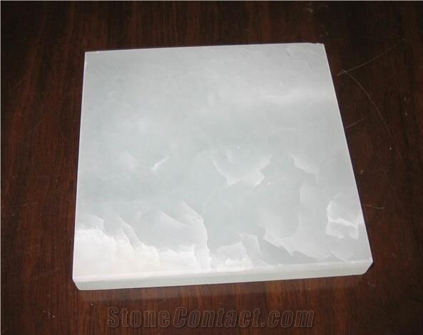 Backlit White Onyx Tiles, China White Onyx