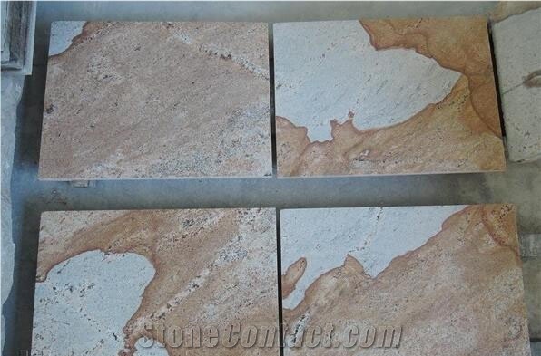 Chinese Gold Yellow Granite Slabs Tiles