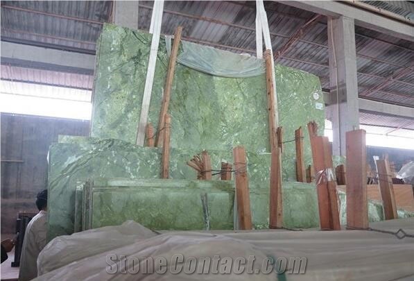 Dandong Green Marble Slab Tile