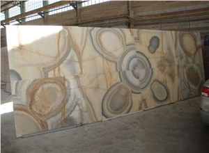 Mahan Onyx Slabs Tiles, Iran Brown Onyx