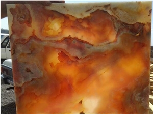 Multicolor Onyx Slabs & Tiles, Iran Red Onyx