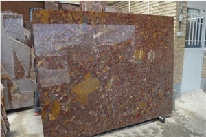 Red Conglomerate Onyx Slabs & Tiles, Iran Brown Onyx