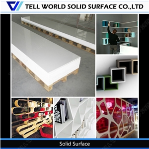 10 Years Warranty! Tell World Competitive Acrylic Solid Surface Sheets, Faux Stone Panels,Artificial Marble Stone Price