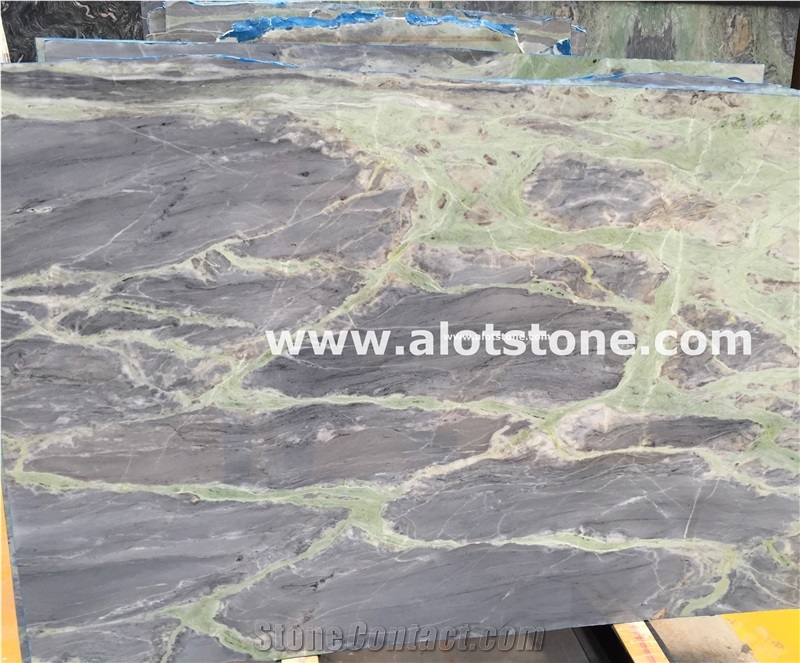 Amazon Blue Marble Slab,Purple and Green Marble
