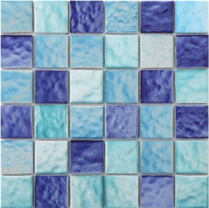 High Quality and Swimming Pool Blue Ceramic Mosaic Wall and Floor Tiles-Xiamen Terry Stone