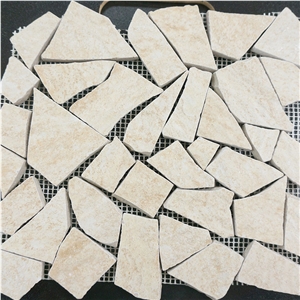 Marble Mosaic Tiles Beige Marble Mosaic, Marble Mosaic, Polished Surface, Garden & Balcony Marble Mosaic, Kitchen Marble Mosaic, Elevator Mosaic