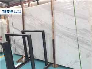 Volakas White Marble Slabs from China Us as Indoor High-Grade Adornment,Lavabo,Laminate Panel,Sink or Luxury Hotel or Home Floor&Wall Cover