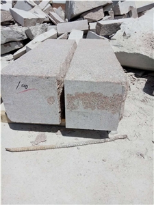 G386 Red Granite Wall Stone,Retaining Stone,Housing Mushroom Stone Block