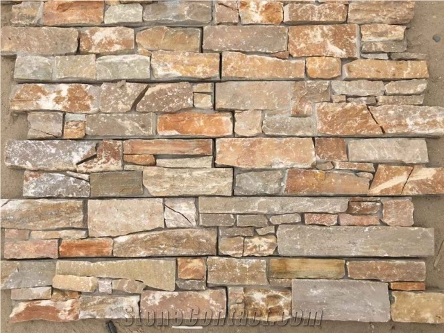 Hebei Rusty Slate Cement Culture Stone/Z Cladding/Stacked Stone/ Stone Veneers