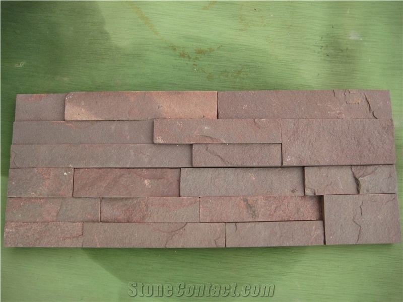 Purple Sandstone Wall Cladding, Cultured Stone
