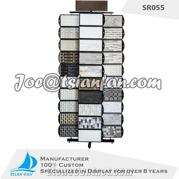 Rotatable Metal Exhibition Stand for Mosaic