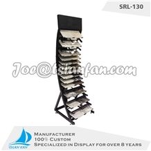 Simple Display Rack with Wheels Metal Display Rack