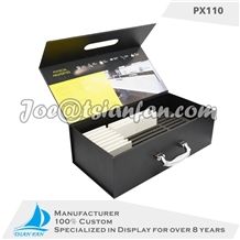 Stone Display Suitcase Cardboard Sample Box