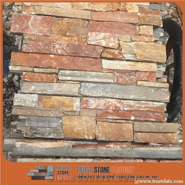 Autumn Brown Quartzite Ledgestone Cultured Stone Cladding