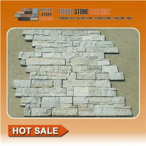 Beige Garden Stone Wall,Slate Stone Wall Panels from China,Exteria Stone Wall Veneer