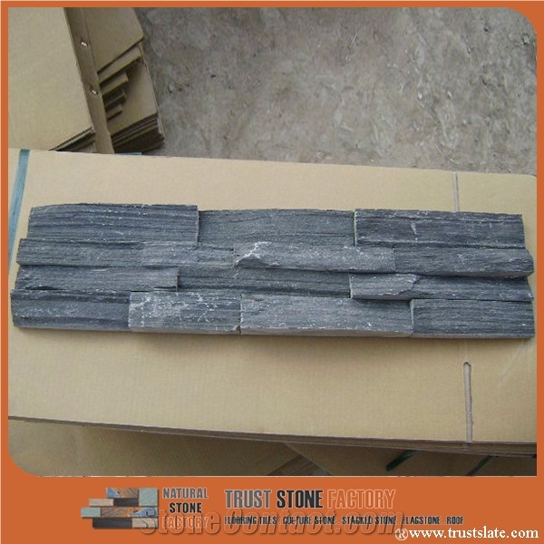 Blue Slate Stacked Stone,Cultured Stone,Wall Covering Panel Veneer,Fireplace Ledge Stone