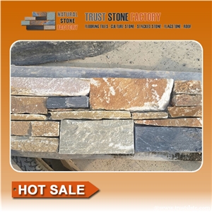 Cheap Quartzite Stone Strips,Desert Quartzite Stacking Stone Veneer Panels Wall Tiles,Cultured Stone