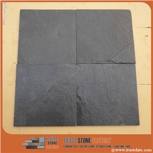Culture Stone,Black Slate Flooring Wall Tiles,Wall Covering Tile,Floor Covering,Courtyard Paver,Walkway Paver