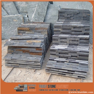 Culture Stone,Grey Slate Ledger Panel Split Face,Stacked Stone,Wall Covering,Fireplace Decoration