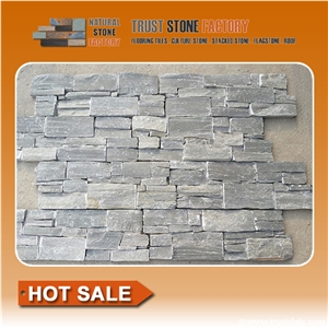 Cultured Stone,Gray Quartzite Ledge Stone,Fireplace Decoration,Wall Cladding