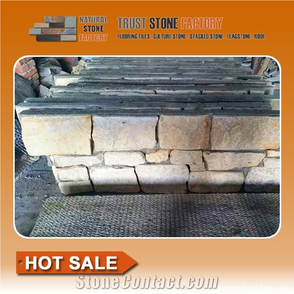 Desert Quartzite Stacked Stone Ledgestone from China - StoneContact.com