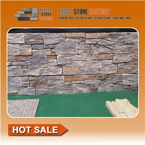 Exteria Stone Wall Veneer,Real Stone Wall from China,Grey Quartzite Stone Wall Tile