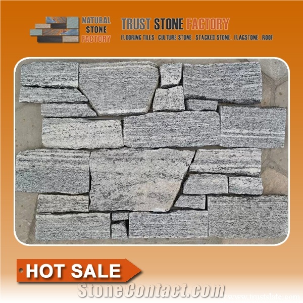 Gray Quartzite Ledge Stone Panel Veneer