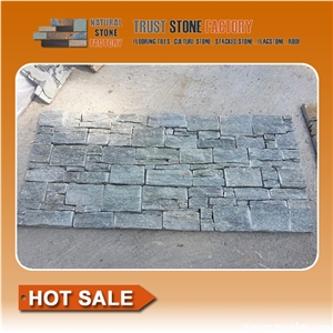 Gray Quartzite Stacked Stone Wall Tiles