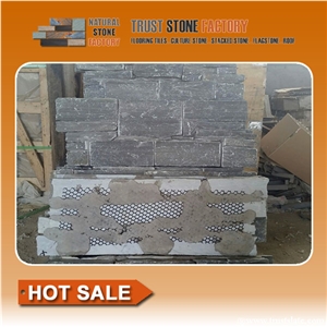 Grey Quartzite Stacked Stone,Stacked Stone Walls Landscaping,Exteria Stacked Stone Veneer