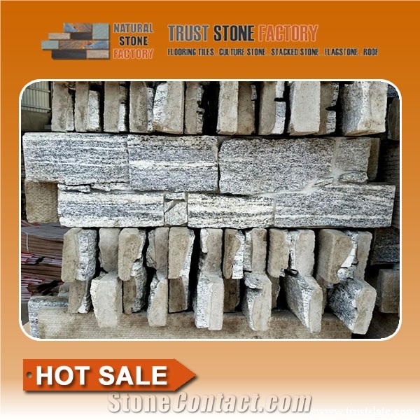 Grey Quartzite Stacked Stone Tile Stacked Stone Tile Fireplace