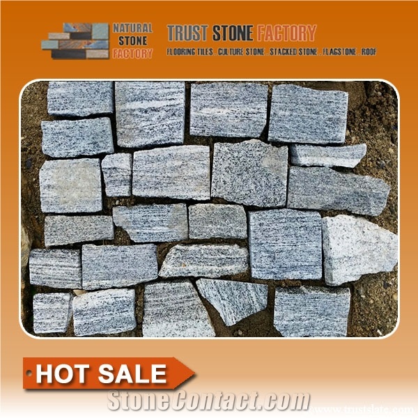 Grey Stacked Stone Fireplace,Quartzite Stacked Stone Veneer,Stacked Stone Veneer from China