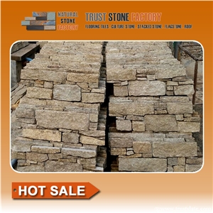 Landscape Stone Wall from China,Beige Stone Wall Panels,Quartzite Stone Wall Tile