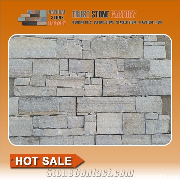 Stone Wall Panels from China,Beige Dry Stone Wall Construction,Quartzite Dry Stone Wall House