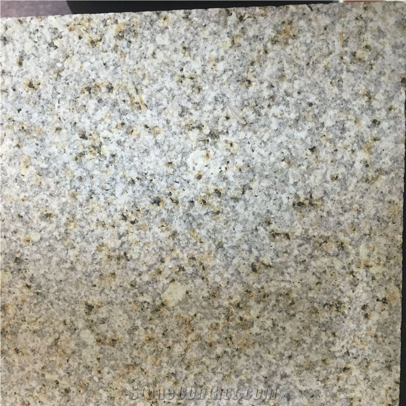 China Padang Yellow Granite, Rusty Yellow Beige G682, G350, Shandong Yellow Rusty Granite Flamed Slabs Tiles Paving, Wall Cladding Covering, Landscaping Decoration Building Project