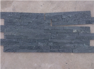 Black Landscaping Stone,Dark Grey Quartzite Cultured Stone,Wall Cladding Quartzite