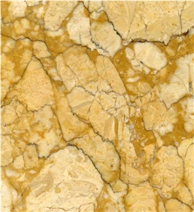 Gold Mesh Yellow Marble Blocks for Table Top Staircase