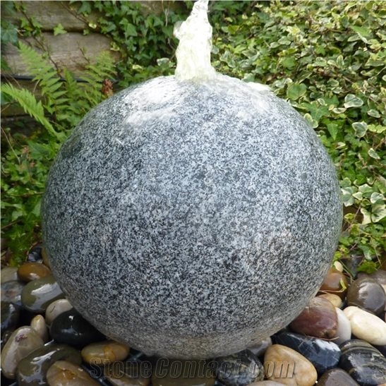 Grey Drilled Granite Flamed Surface Water Feature Kit