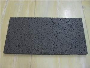 Lava Stone Slabs & Tiles, Black Basalt Floor Covering Tiles