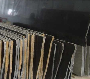 Mongolian Black Granite Slabs & Tiles, China Black Granite