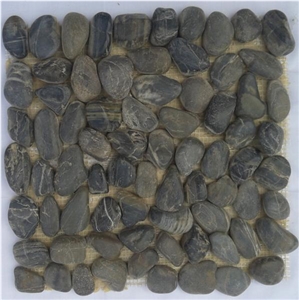 Natural River Stone Round Mosaic for Home Decoration