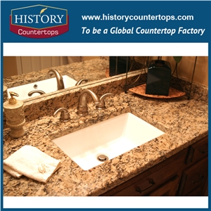 Best Quality & Low Price Norway High Polished Granite,Natural Yellow Building Stone for Bathroon Countertop,Vanity Tops