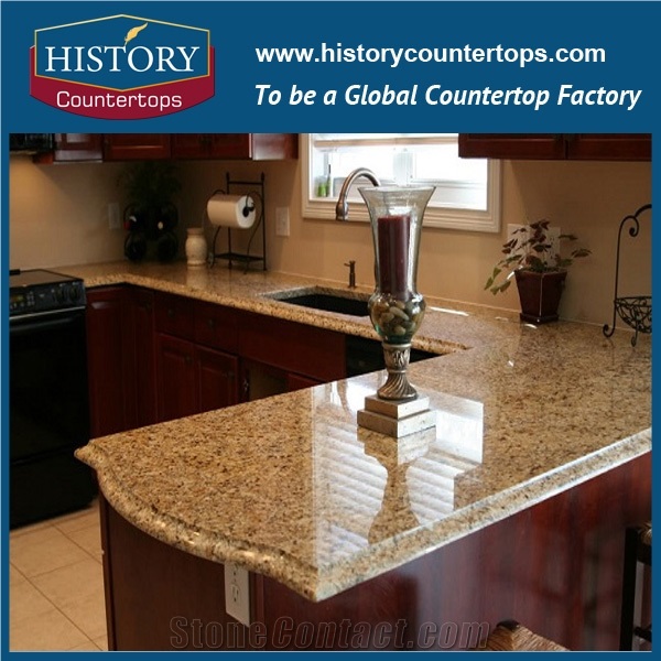 Brazil Gold Granite Kitchen Tops Solid, Which Solid Surface Countertop Is The Least Expensive