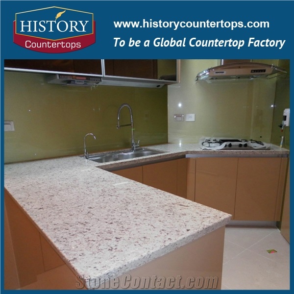 High Quality Absolute White Granite, Polished Brazil White Granite Countertop, Natural Stone Kitchen Tops for Hospitality Projects on Sales