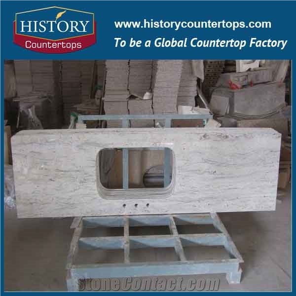 Hot Sale Chinese Supplier High Polished Building Stone, Brazil River White Granite for Kitchen Countertops,Kitchen Worktops,Bar Top and Kitchen Bench Tops