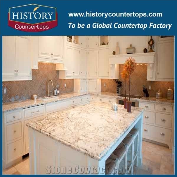 Hot Sales White Granite, Polshed Natural Stone,Solid Surface Building Material for Kitchen Countertop,Kitchen Worktop,Bench Top, Kitchen Bar Tops