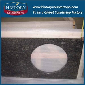 Hot Selling China Natural Stone Granite Sapphire Blue Granite, Granite Building Materials for Bathroom Countertops, Custom Vanity Tops